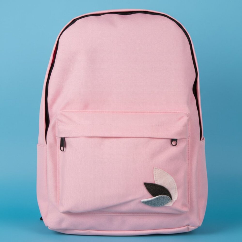 POLAQI - Black, pink, and green Economy Backpack - Picture 3 of 3